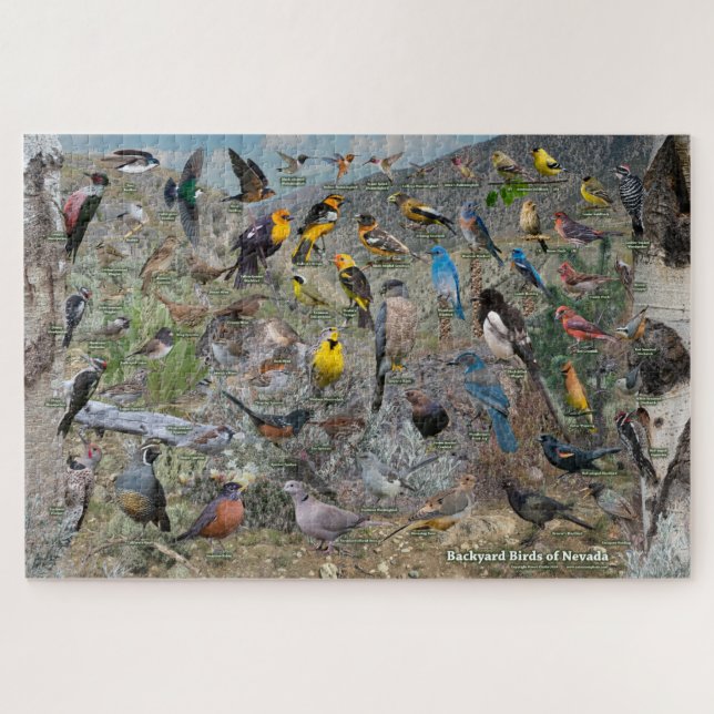 Hinterhofvögel von Nevada Puzzle (Horizontal)
