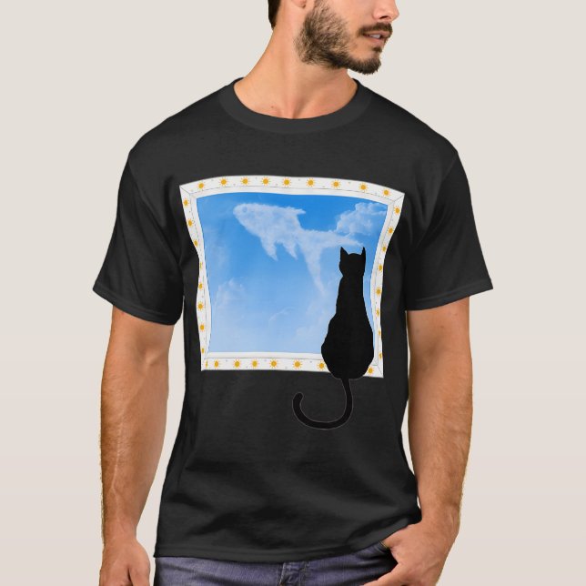 Hinterkatze (Tag-Version) T-Shirt (Vorderseite)