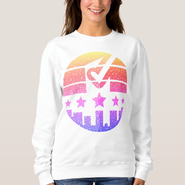 Hinterlass deine Spuren Sweatshirt (Vorderseite)