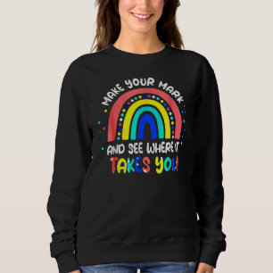 Hinterlasse deine Spuren und sieh, wohin dich das Sweatshirt