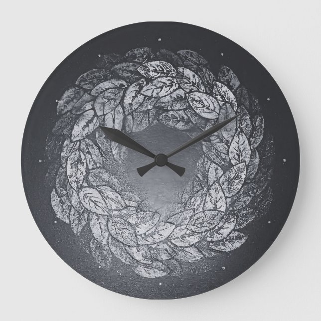 hinterlässt Abdrücke im Kreis Große Wanduhr (Vorderseite)