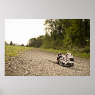 Hinterlaufendes Plakat