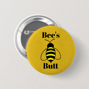 Hintern der Biene Button