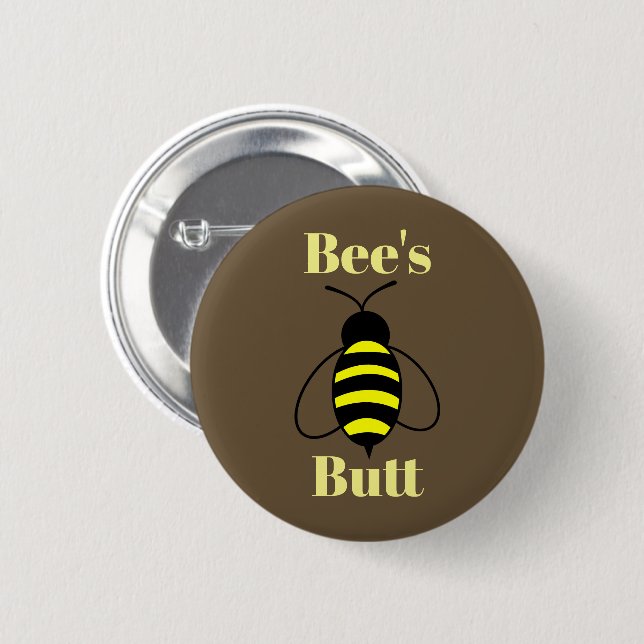 Hintern der Biene Button (Vorne & Hinten)