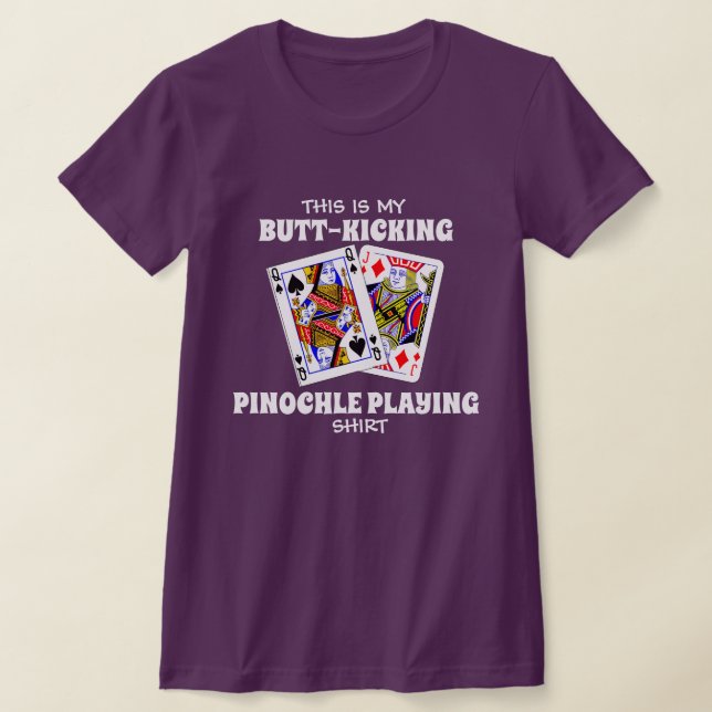 Hintern Kicking Pinochle Playing T - Shirt (Ablage )
