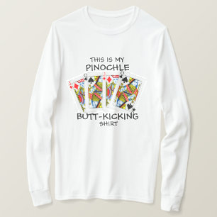 Hintern Kicking Pinochle Playing T-Shirt