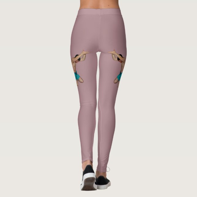 Hintern Lob für Hintern Booster Leggings (Rückseite)