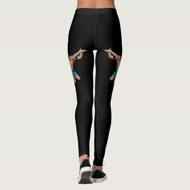 Hintern Lob für Hintern Booster Leggings (Rückseite)
