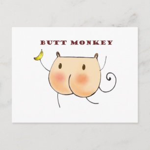 Hintern Monkey Postkarte