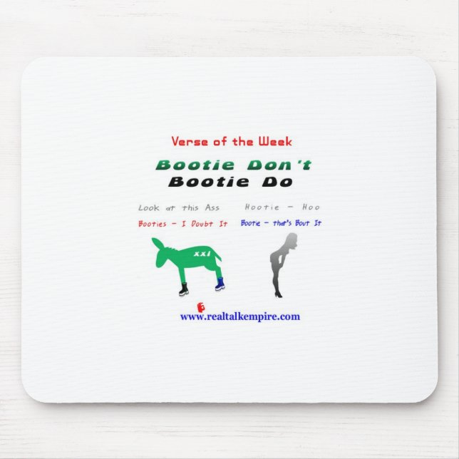 Hintern tun nicht - Maus Mousepad (Vorne)