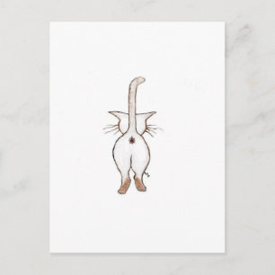 Hintern WAS? Postkarte