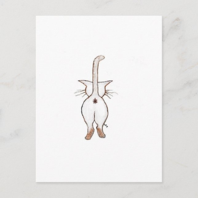 HINTERN WAS? POSTKARTE (Vorderseite)