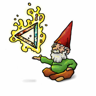 Hinterngnome-Ausschnitt Freistehende Fotoskulptur