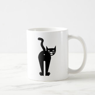 Hinternloch der schwarzen Katze Kaffeetasse