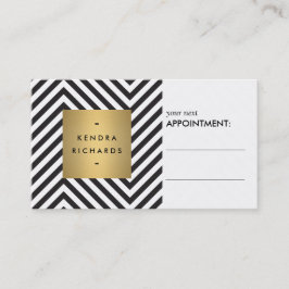 Hinterro Schwarz-Weiß-Muster-Karte Terminkarte