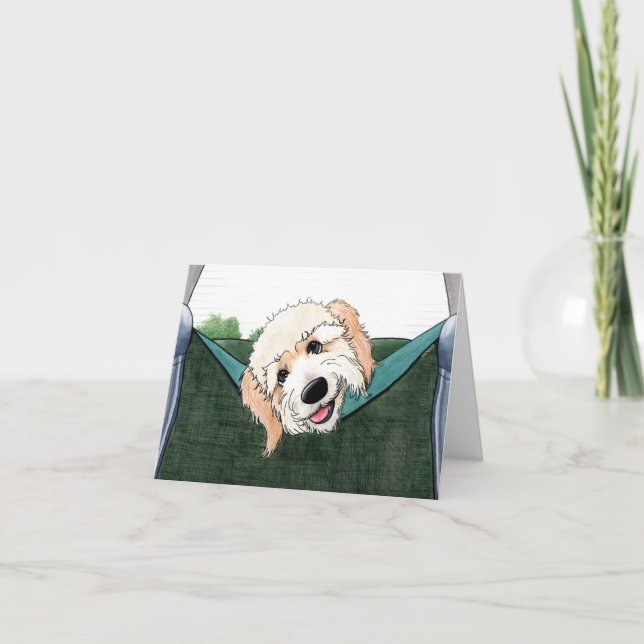 Hintersitz Gabby KiniArt Portrait Card Dankeskarte (Vorderseite)