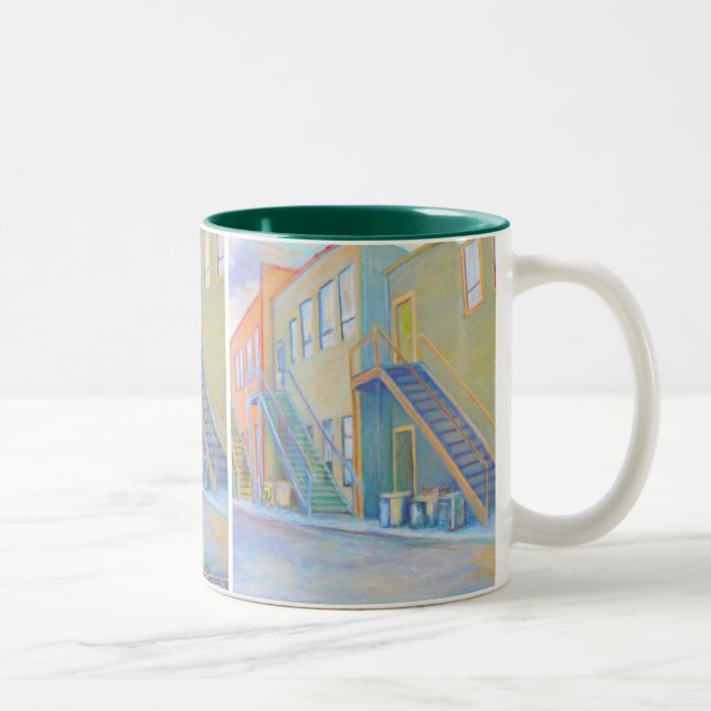 Hintertür-Tasse Zweifarbige Tasse (Rechts)
