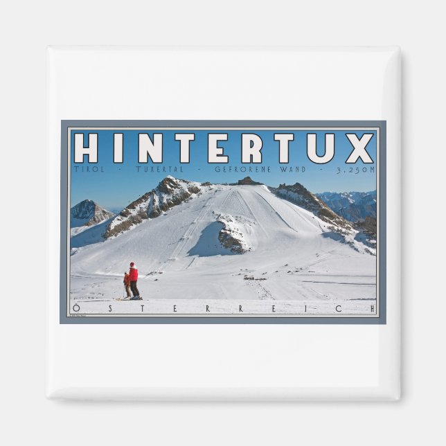 Hintertux - die Gefrorene Wand Magnet (Vorne)