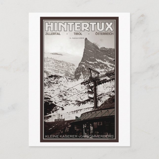 Hintertux - Kleine Kaserer Postkarte (Vorderseite)