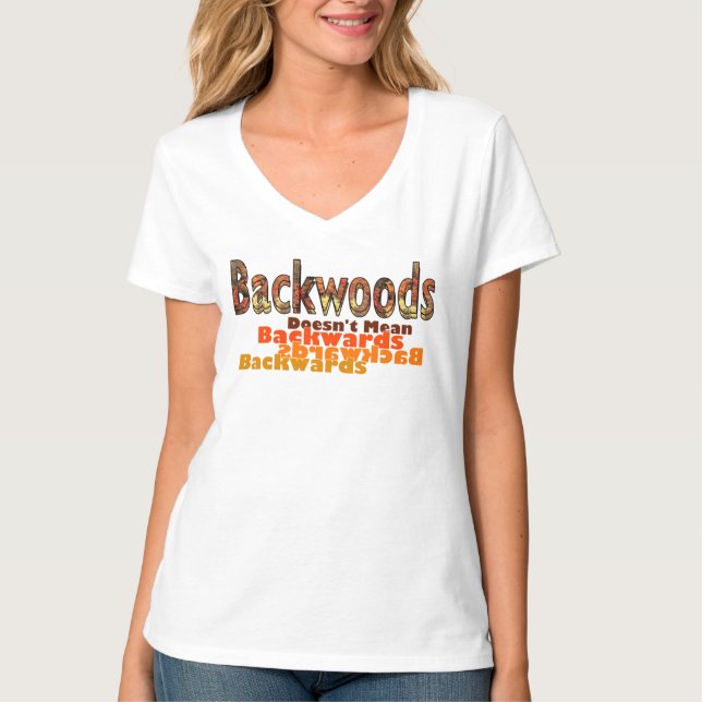 Hinterwälder werden nicht rückwärts Gemein T-Shirt (Vorderseite)