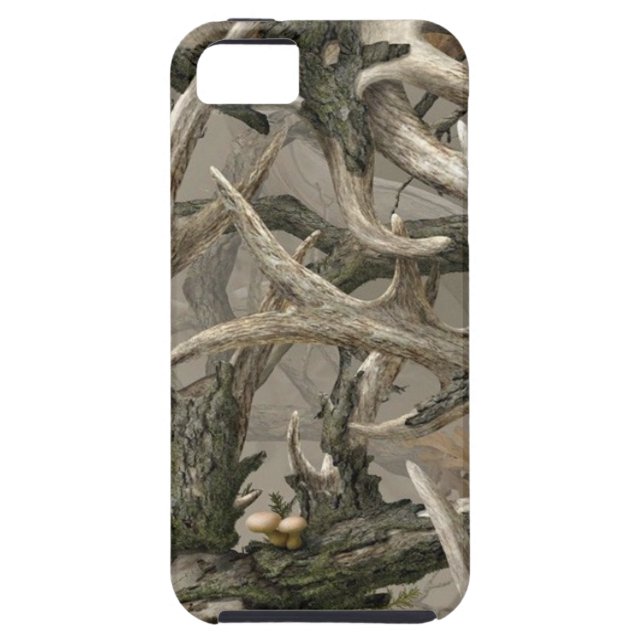 Hinterwälderrotwild-Schädel-Camouflage Case-Mate iPhone Hülle (Rückseite)