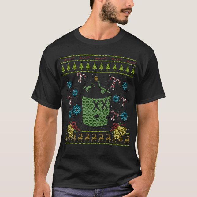 Hinterwäldler-Weihnachtshässliches T-Shirt (Vorderseite)