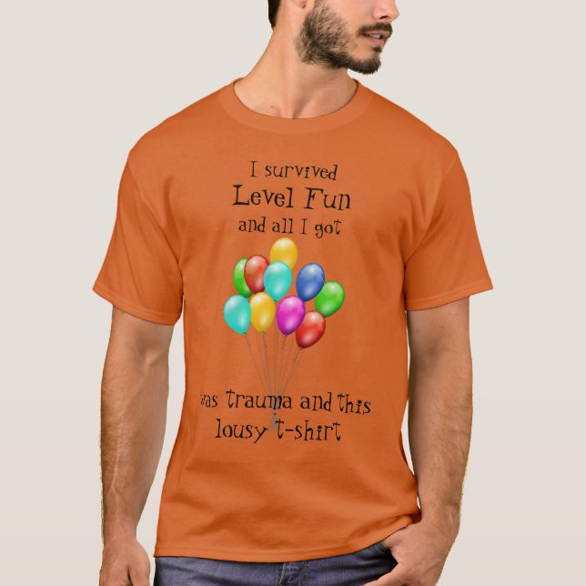Hinterzimmer Level Fun T-Shirt (Vorderseite)