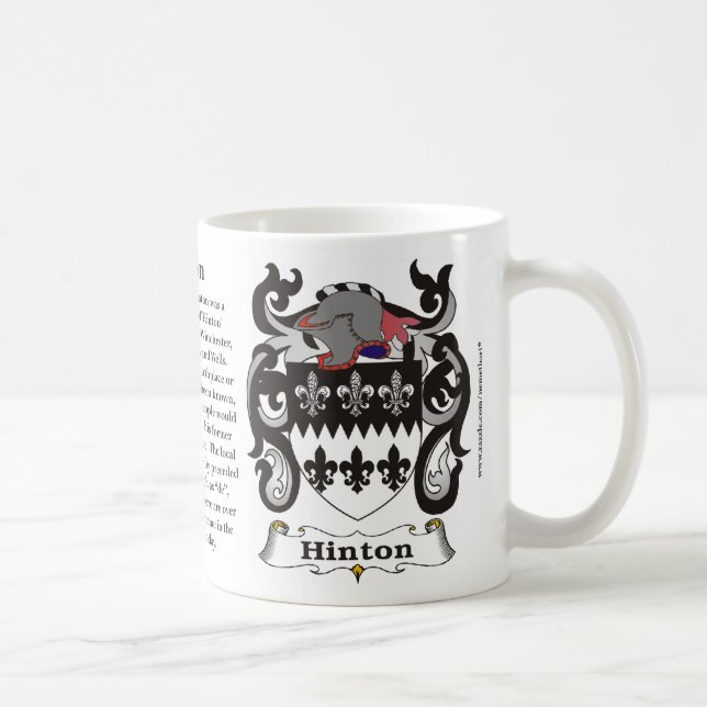Hinton Familien-Wappen Tasse (Rechts)