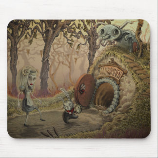 "Hinunter den Kaninchenbau" mousepad