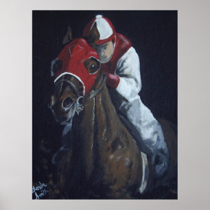 Hinunter die Gegengerade Poster