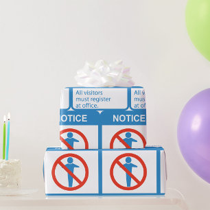 Hinweis an alle Besucher Geschenkpapier