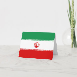 Hinweis auf die iranische Flagge Karte