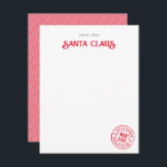 Hinweis aus der Offiziellen ICE-Liste des Weihnach Mitteilungskarte<br><div class="desc">Diese personalisierte Notenkarte des Weihnachtsmanns enthält einen festlichen Swash-Schriftart für seinen Namen, einen handgeschriebenen Schriftart für den Text der Note und eine offizielle NICE-Liste Briefmarke am unteren Rand. Auf der Rückseite befindet sich ein festliches rot-weiße diagonales Streifen-Muster. Diese Weihnachtsnoten sind ein Vergnügen, an Weihnachten verlassen oder sie vor Weihnachten vom...</div>