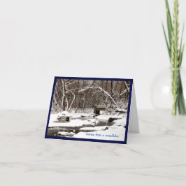 Hinweis aus einer Schneeflocke Karte