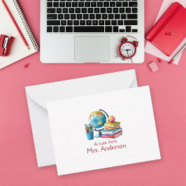 Hinweis des Lehrers Mitteilungskarte