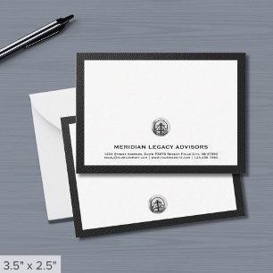 Hinweis für die klassische Silber-Logo-Karte Mitteilungskarte