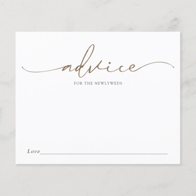 Hinweis für die Newlyweds-Brautparty-Karte (Vorderseite)