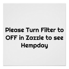 Hinweis für Hempday-Kunden Poster
