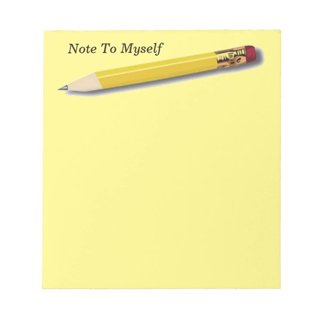 Hinweis für mich notizblock (Vorderseite)