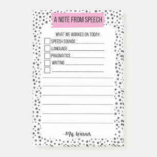 Hinweis für Zuhause - PERSONALISIEREN Post-it Klebezettel