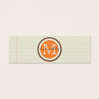 Hinweis Hintergrund Orange Monogram