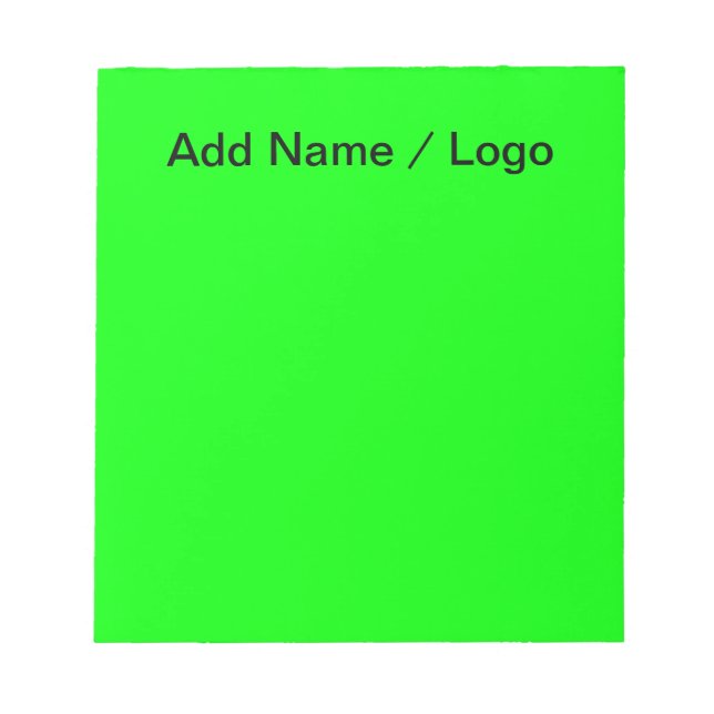 Hinweis-in-Me-Anmerkungen Helle grüne Notepad Notizblock (Vorderseite)