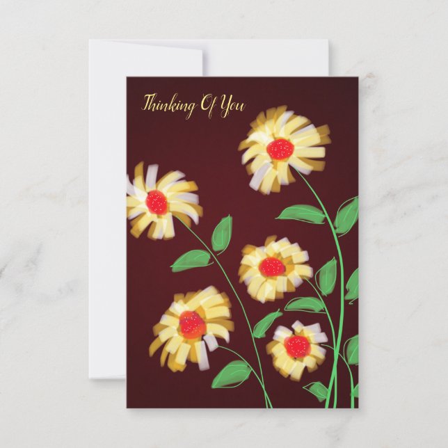 Hinweis-Karte bleibe in Touch RSVP Karte (Vorderseite)