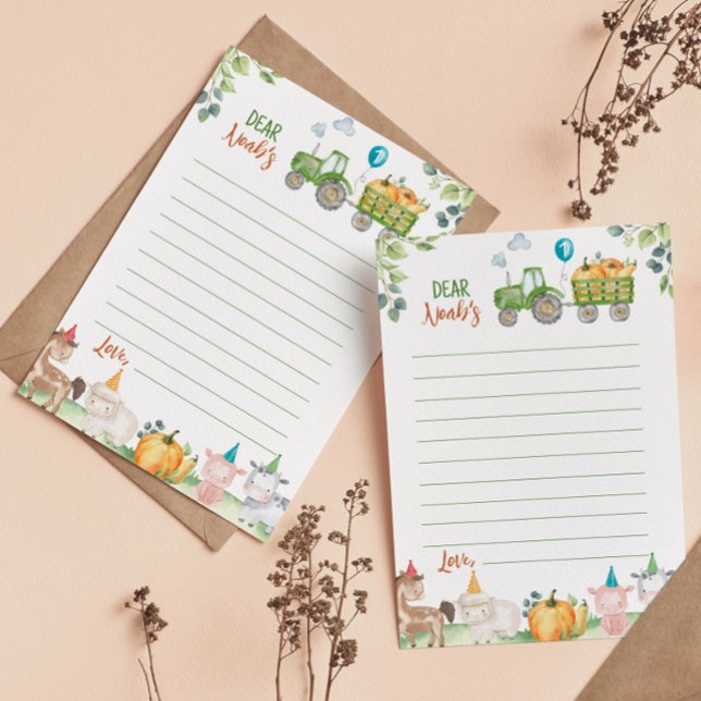 Hinweis-Karte der grünen Traktorenfarm Dankeskarte (Von Creator hochgeladen)