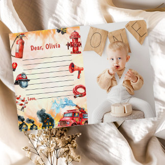 Hinweis-Karte für die Brandzeitkapsel Einladung