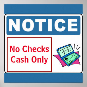 Hinweis, kein Karo fügen Text hinzu, Signieren Poster