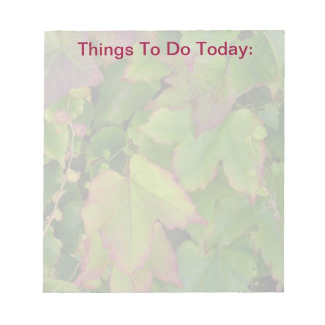 Hinweis Pad—Blätter zu tun Notizblock (Vorderseite)