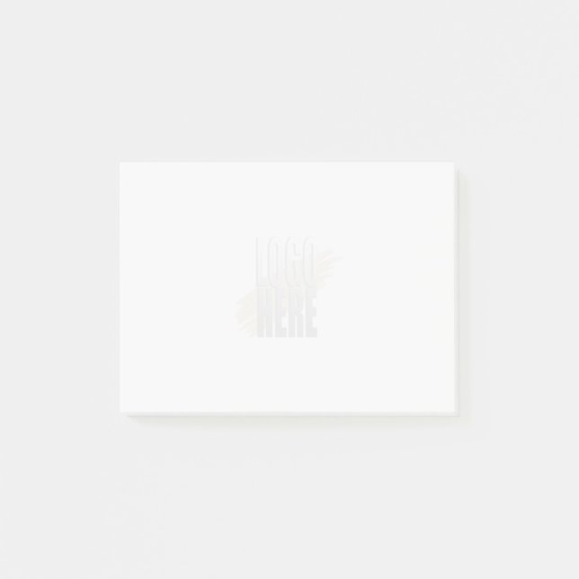 Hinweis-Pads für einfache mittlere Logos Post-it Klebezettel (Vorderseite)