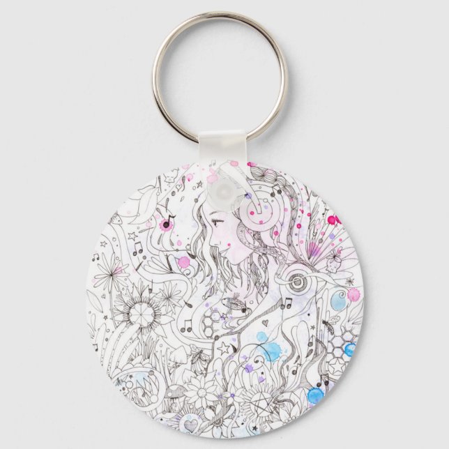 Hinweis Pop Schlüsselanhänger (Vorderseite)