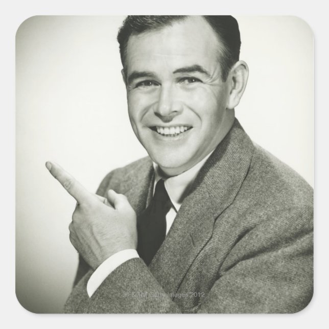 Hinweis Quadratischer Aufkleber (Vorderseite)